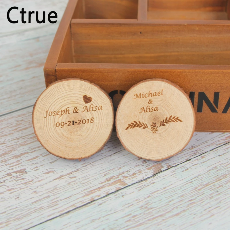 Индивидуальные свадебные деревянные персонализированные даты деревянная