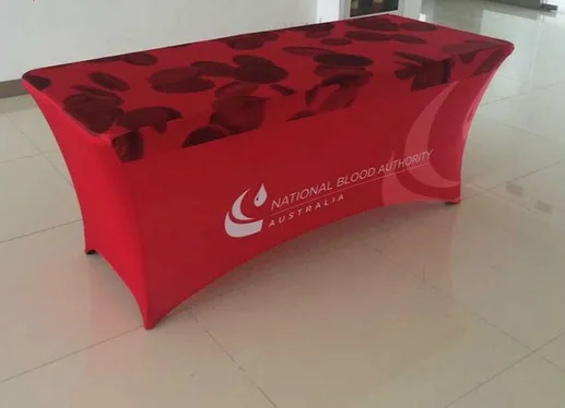 6 ft Exhibition advertising table cloth used Dining Spandex Table Cover |