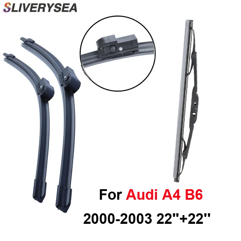 SLIVERYSEA передние и задние щетки стеклоочистителя Без Рычага для Audi A4 8E/8H (B6) 2000 2006