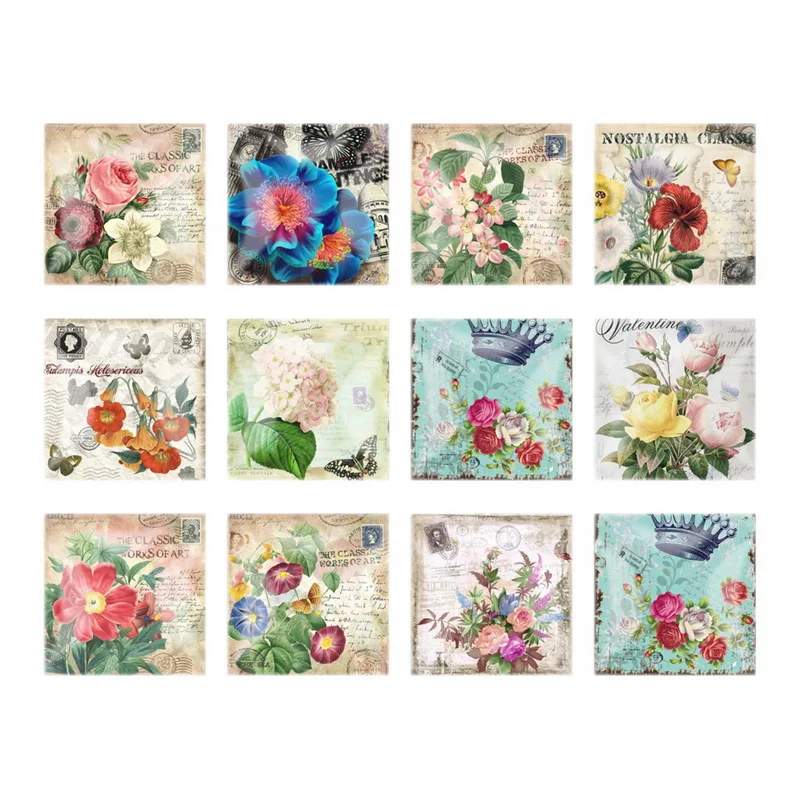 12mm 20mm25mm Square Cabochon Glassc Maple Leaf Cat Dome Mixed Handmade Print Image Fewelry Findings For Pendants Necklace DIY | Украшения