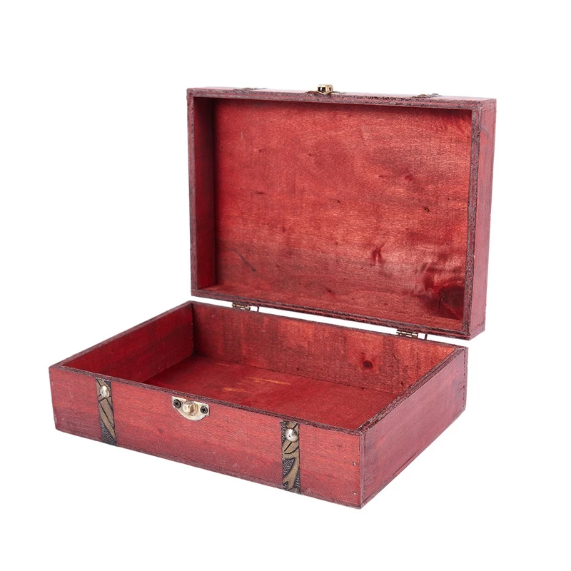 Прямоугольная коробка с сокровищами Пиратская маленькая для хранения ювелирных