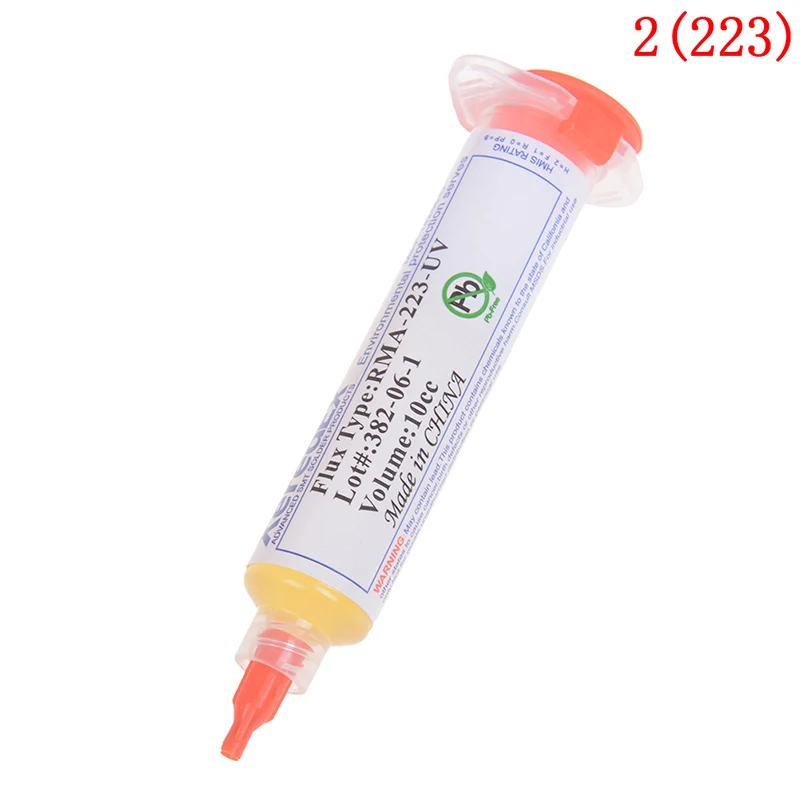 223 NC-559-ASM RMA-223-UV BGA PCB No-Clean паяльная паста Сварка Расширенный масляный поток Смазка 10cc ремонт пайки+ иглы - Цвет: 223