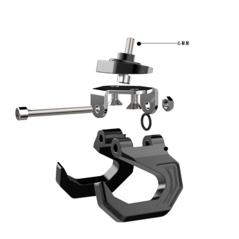 Двойной крючок из алюминиевого сплава для мотоциклетного шлема держатель