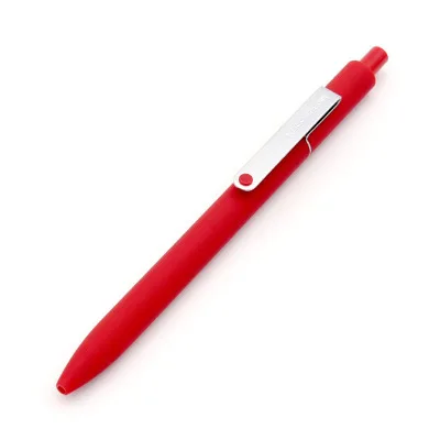 Red KACO MIDOT, шариковая ручка с гелевыми чернилами, 6 цветов на выбор, 0,5 мм, черные чернила, металлический зажим, нейтральные ручки, школьные офисные принадлежности - Цвет: Red