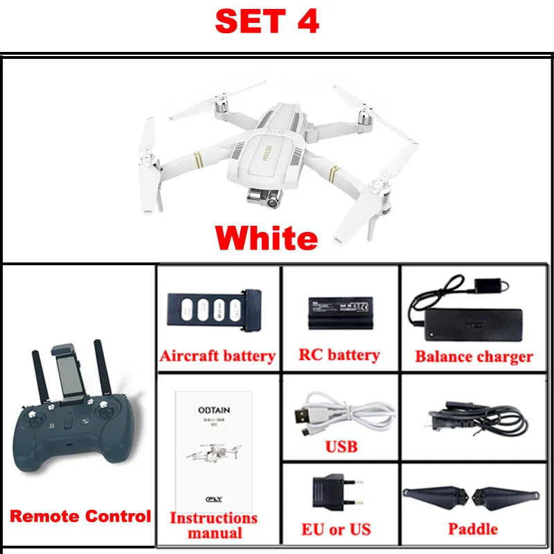 SET4 Lamsam получить складной селфи Дрон с камерой gps FPV в режиме реального времени RC Квадрокоптер удержание высоты Rc вертолет пульт дистанционного управления игрушка - Цвет: SET4
