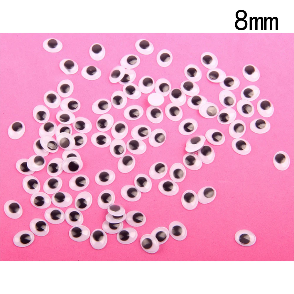 8mm 100 шт 5-12 мм пластиковые защитные глаза для плюшевого мишки мягкая игрушка кукла-животное амигуруми DIY аксессуары - Цвет: 8mm