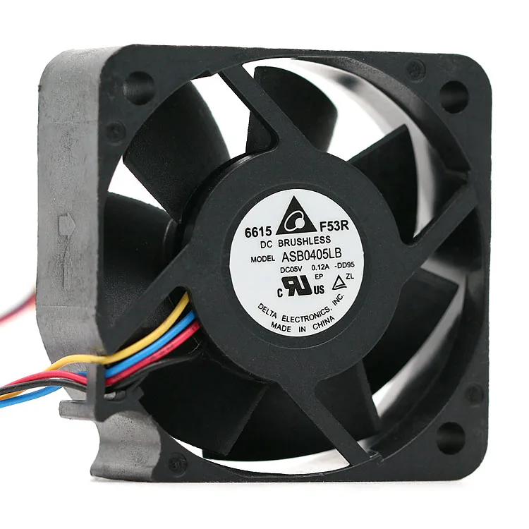 Для delta ASB0405LB DC 5V 0.12A 40x40x15 мм квадратный Вентилятор охлаждения pwm 4 контактный|fan