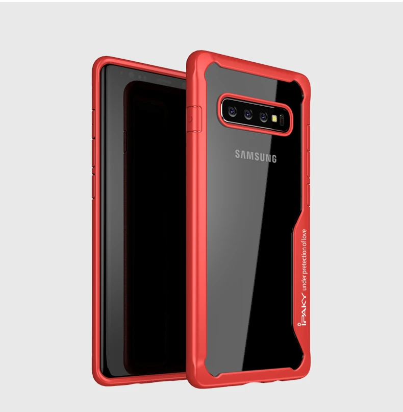 Для samsung S10 Plus Чехол iPaky S10e чехол силиконовый акриловый Гибридный противоударный Прозрачный чехол для samsung Galaxy S10 чехол