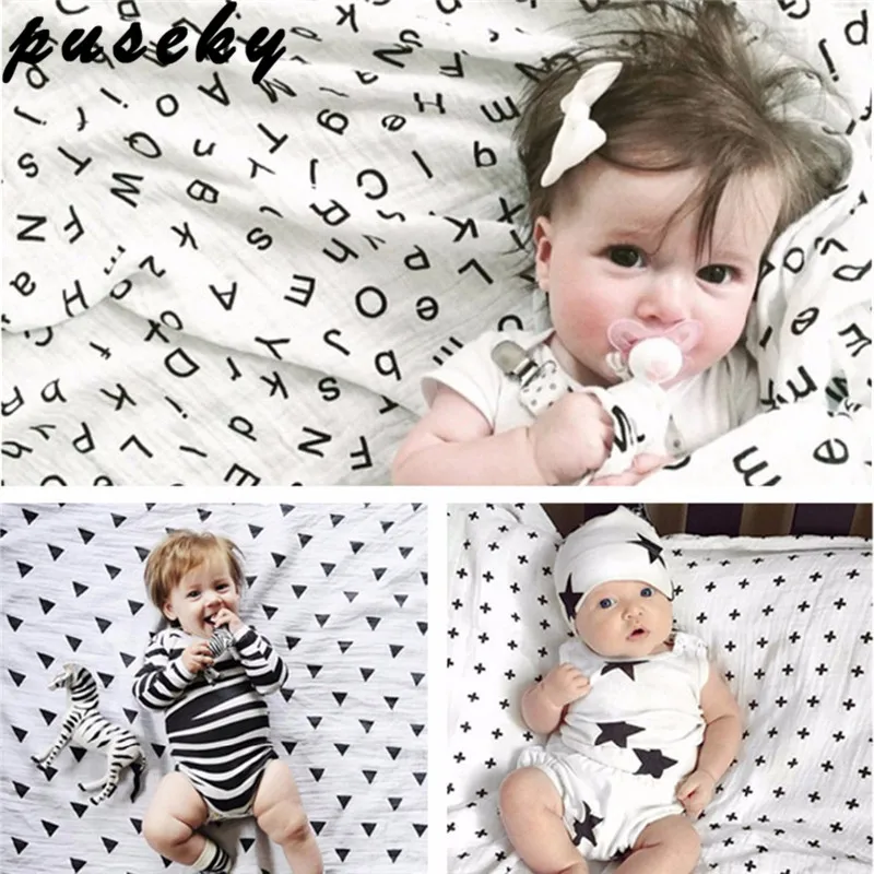 Puseky детское муслиновое полотенце для новорожденных 120*120 см|muslin swaddle|swaddle blanketsleeping