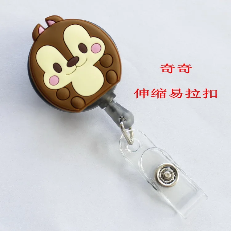 1 шт. мультяшная Выдвижная Тяговая катушка для бейджа ID Lanyard имя бирка карта держатель бейджа Катушки поставки для доктора медсестры