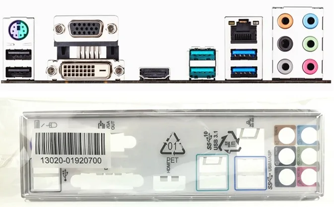 Новая задняя панель I/O для материнской платы стандарта USB 3 1 бесплатная доставка |