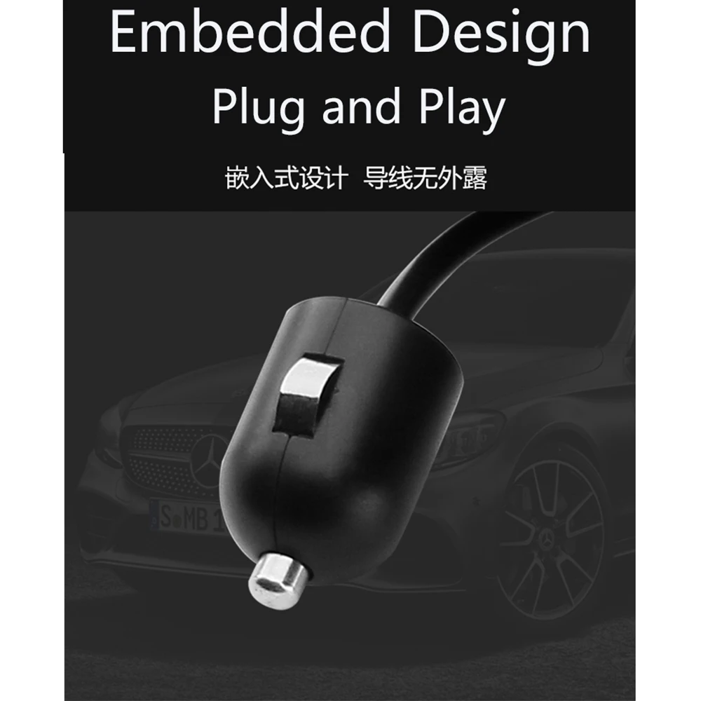Автомобильное зарядное устройство Qi 10 Вт Беспроводное для Mercedes Benz C63 2014 ~ 2019 iphone