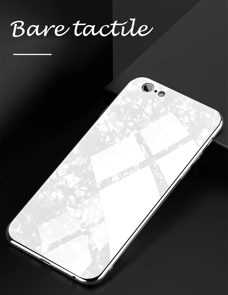 Роскошный чехол из закаленного стекла для iPhone 7 Plus, жесткая задняя крышка, мягкая рамка, противоударный чехол для телефона, чехол для iPhone X 6s Plus, чехол s