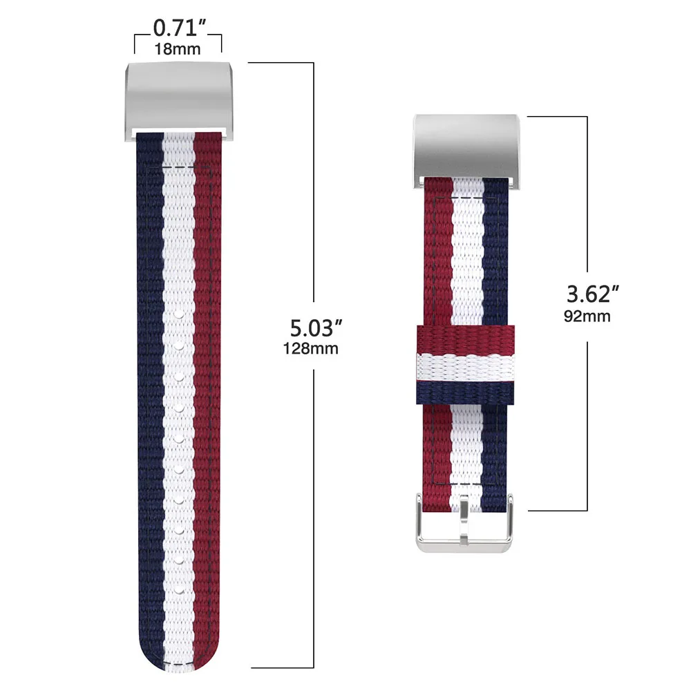 Сменный ремешок SPEDKOY для часов Fitbit Charge 3 тканый нейлоновый браслет