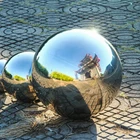 Зеркальная сфера из нержавеющей стали, полый Сферический шар, зеркальная блестящая сфера для украшения сада, 16 мм, 19 мм, 25 мм, 32 мм