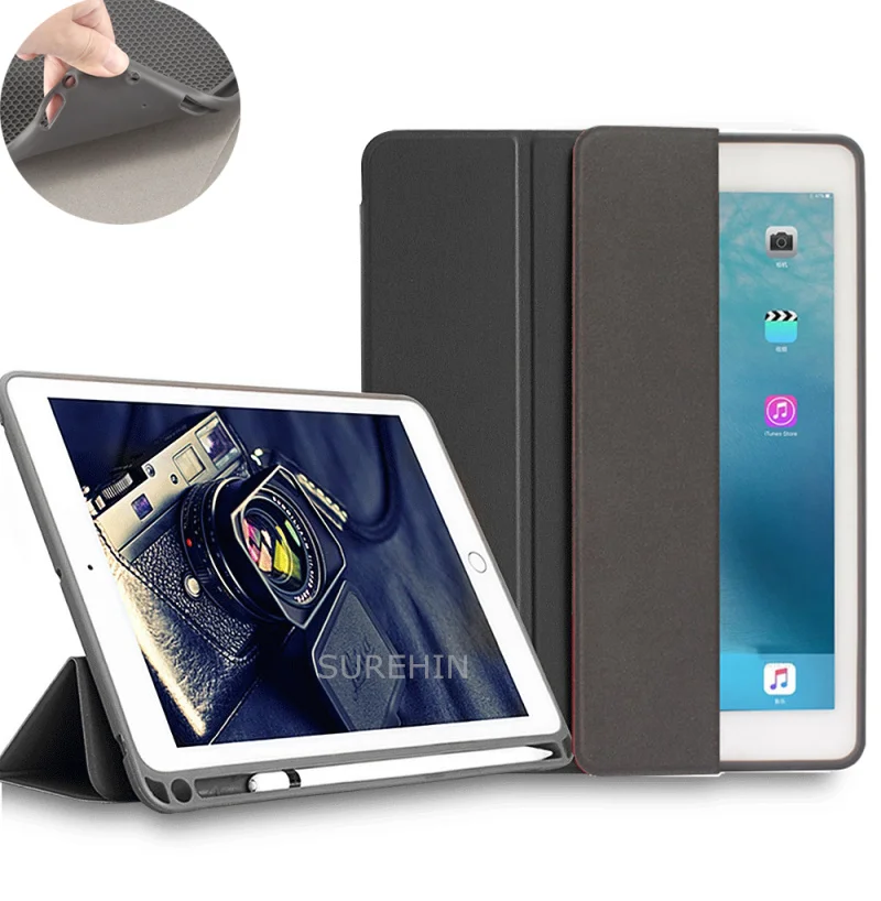 Чехол SUREHIN для Apple iPad 2018 чехол air 1 2 2017 9 7 дюйма с держателем карандашей мягкий