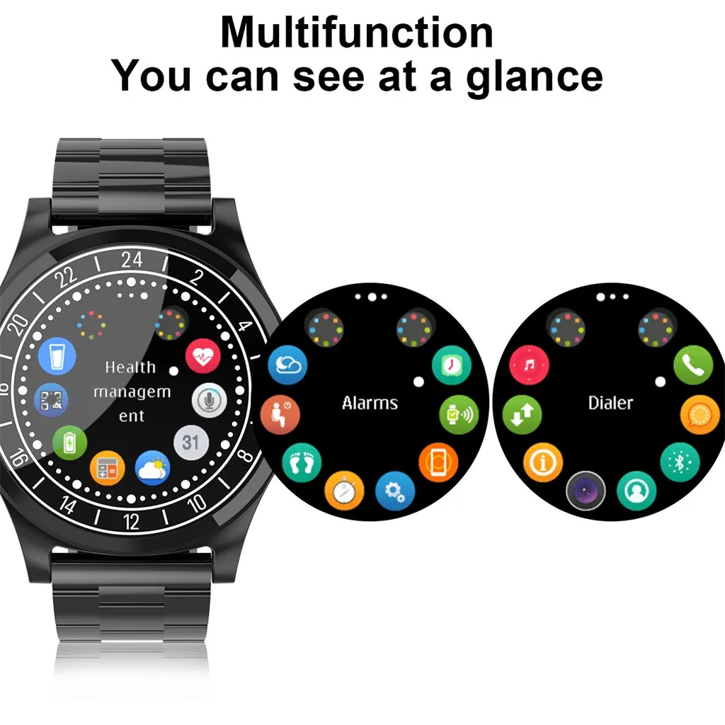 

DT19 smart watch second generation heart rate detection HD Display Bluetooth Smart Watch Blood Pressure MenWo For iphone Android