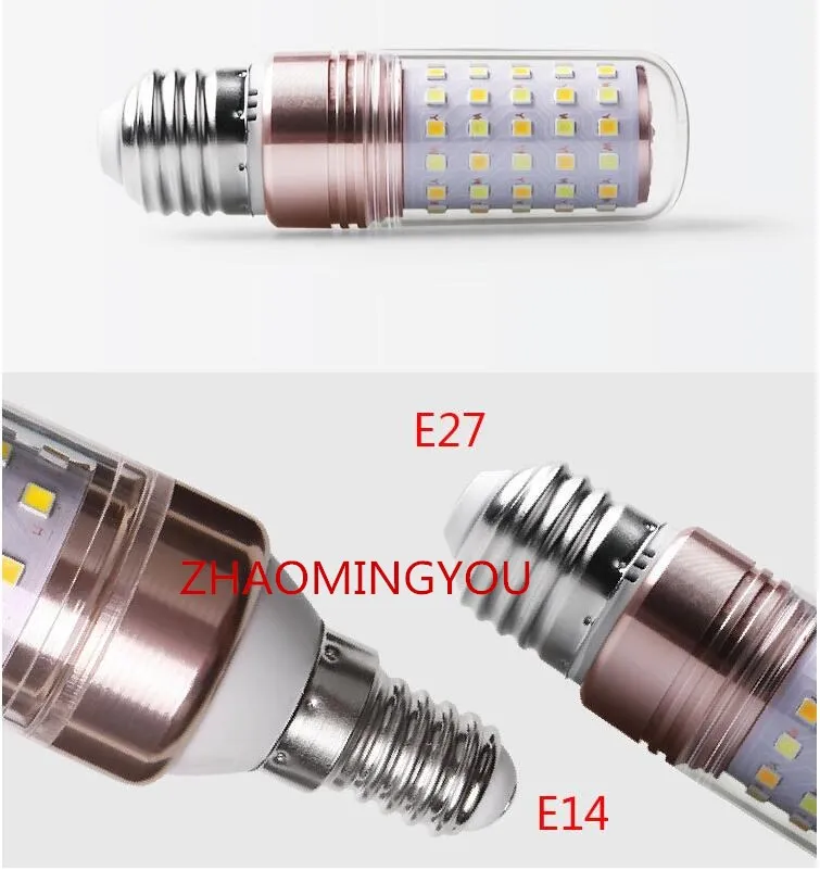 Ен E14 E27 8 Вт 12 16 Corn светильник SMD2835 светодиодный лампы 85 265V 3 цвета температуры