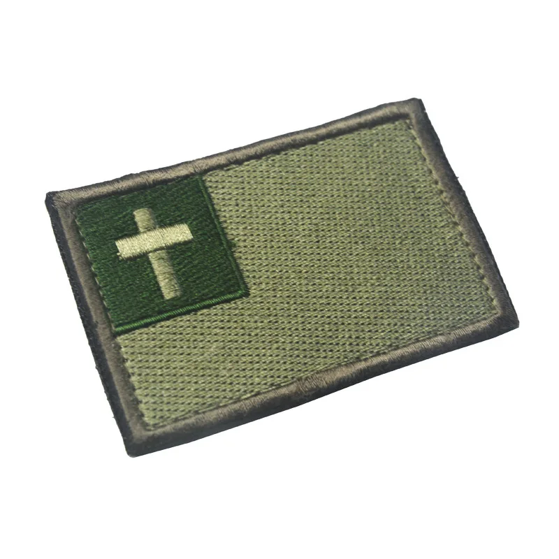 2017 Новый христианский католический крест Иисуса тактический боевой патч 7 5*5 см