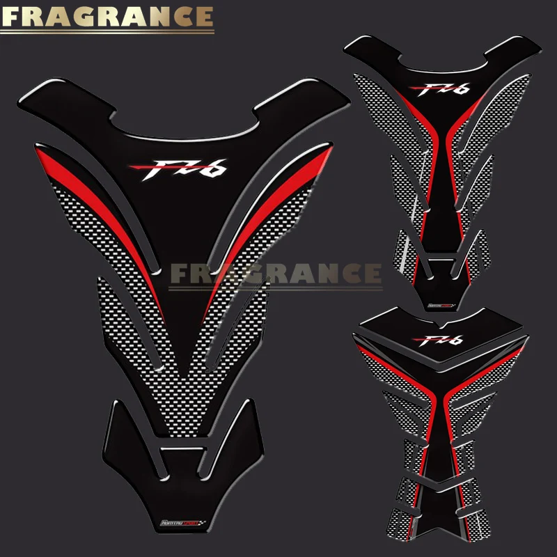 

3D Rubber Sticker Motorcycle Emblem Badge Decal For yamaha FZ6 FZ 6 FZ6N Tank All Years
