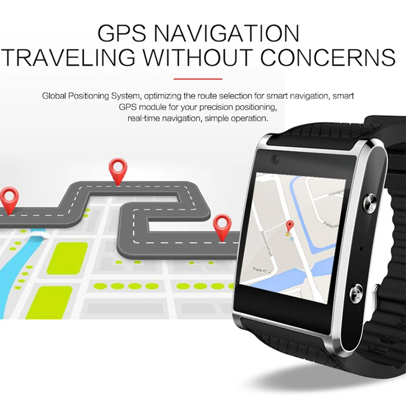 Business men GPS smartwatch SOS smart watch 3G message reminder wristwatch support mic speaker clock 2019 new gifts | Электроника