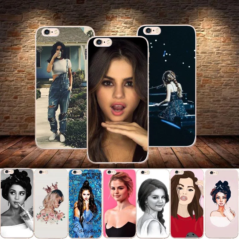 Прозрачный чехол для мобильного телефона Selena Gomez iPhone5s SE 6 6SPlus 7 7Plus 8 8Plus X популярный