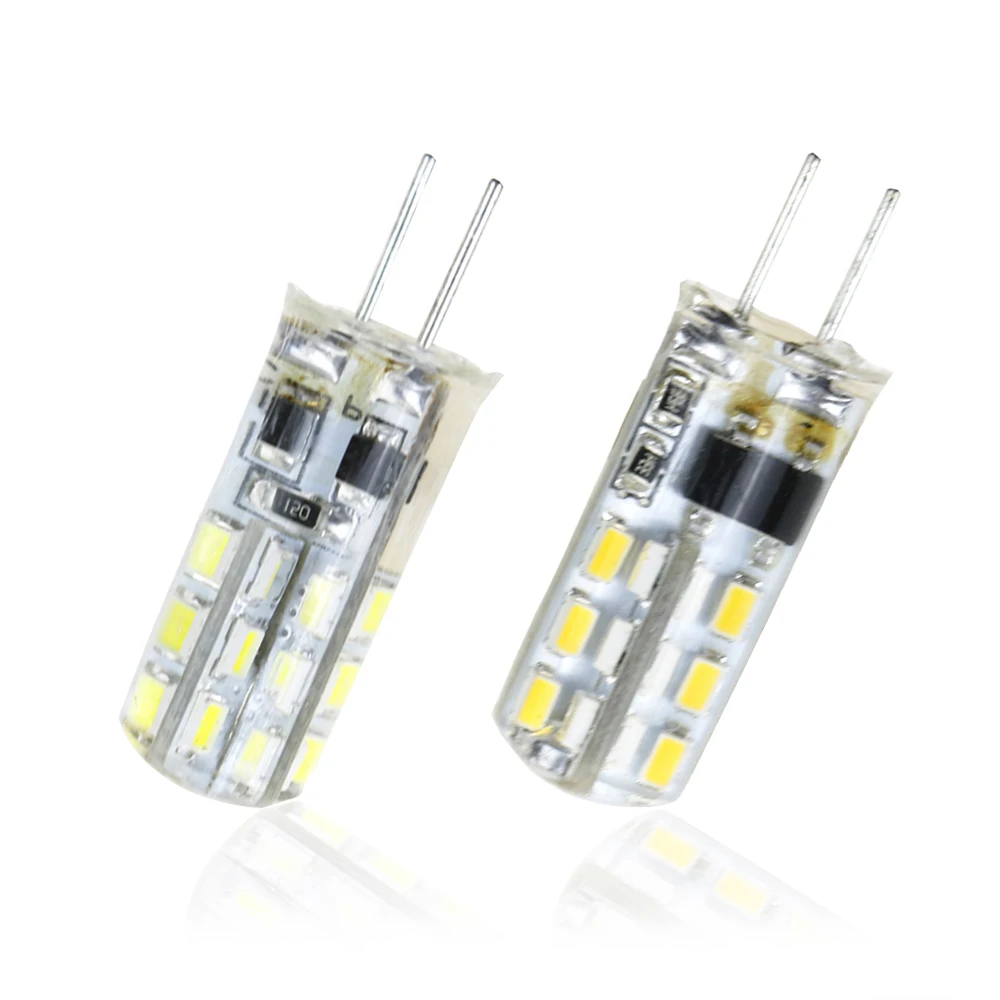 Светодиодная лампа G4 DC 12 В/AC 220 В сменная светодиодная галогенная 3014 SMD 360 градусов
