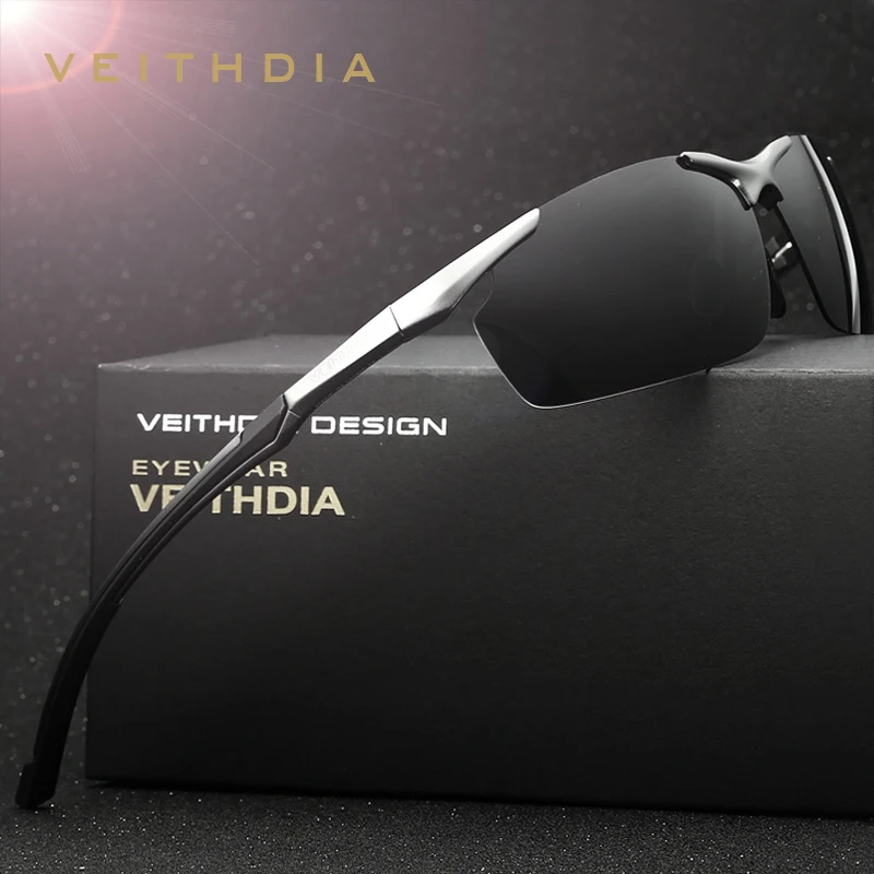 Мужские Винтажные Солнцезащитные очки VEITHDIA брендовые дизайнерские с