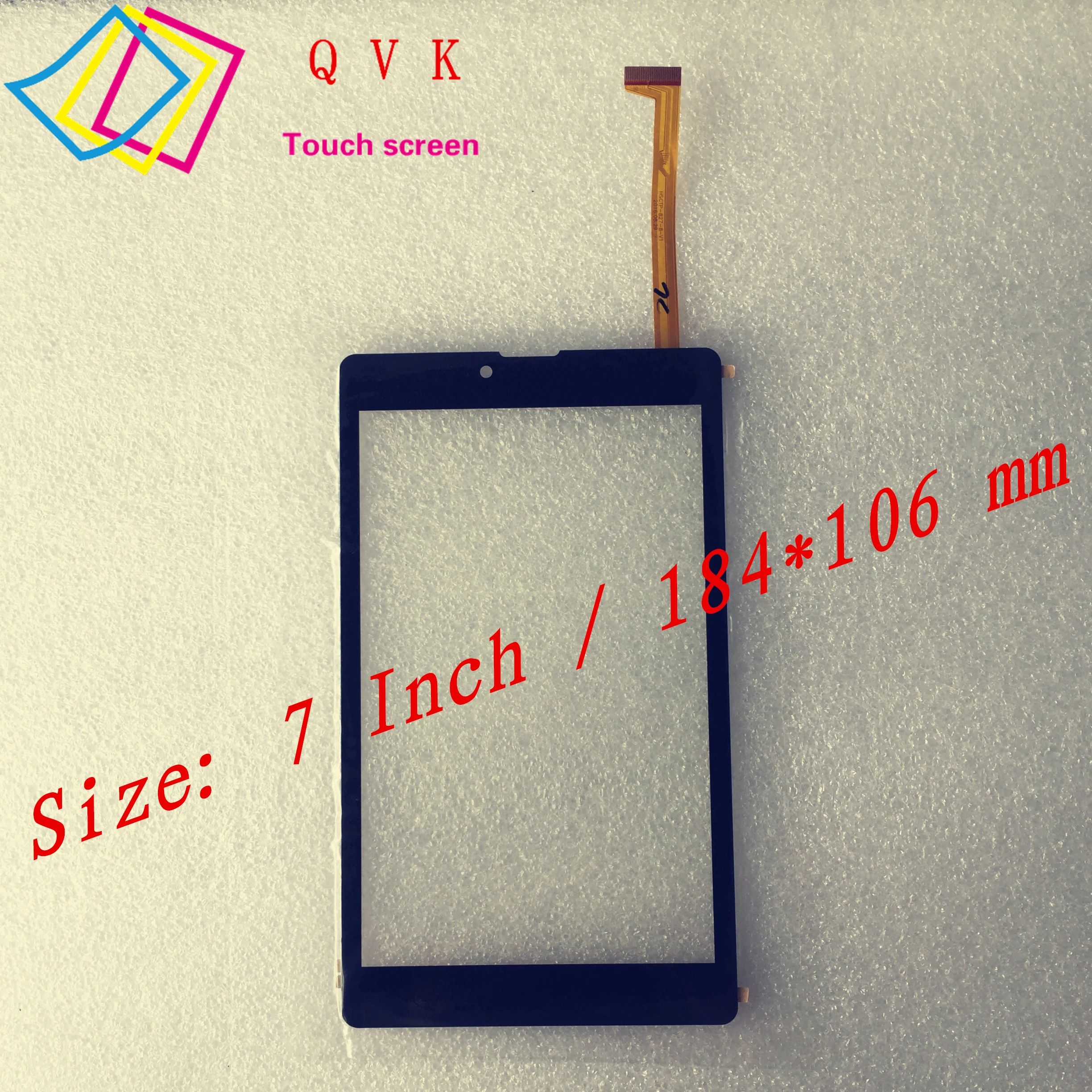 

Black 7 Inch P/N HSCTP-827-8-V1 2016.08.29 tablet pc capacitive touch screen glass digitizer panel free shipping