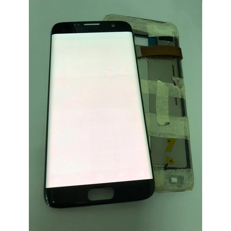 AMOLED ЖК-дисплей Замена для samsung Galaxy S7 edge G935 G935F ЖК-дисплей экран дигитайзер сборка 5,5 дюйма+ Красный горящий в тени