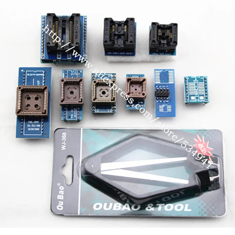 XGecu 100% оригинальный MiniPro TL866II Plus USB Универсальный программатор + 11 адаптеров лучше