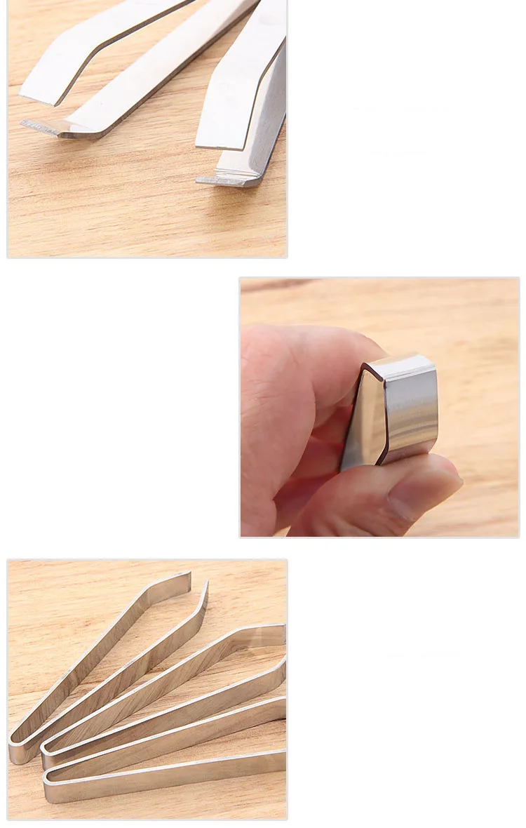 Stainless Steel Fish Bone Remover Pliers Pincer Puller Tweezer Tongs Pick-Up Utensils Kitchen Seafood Tool
