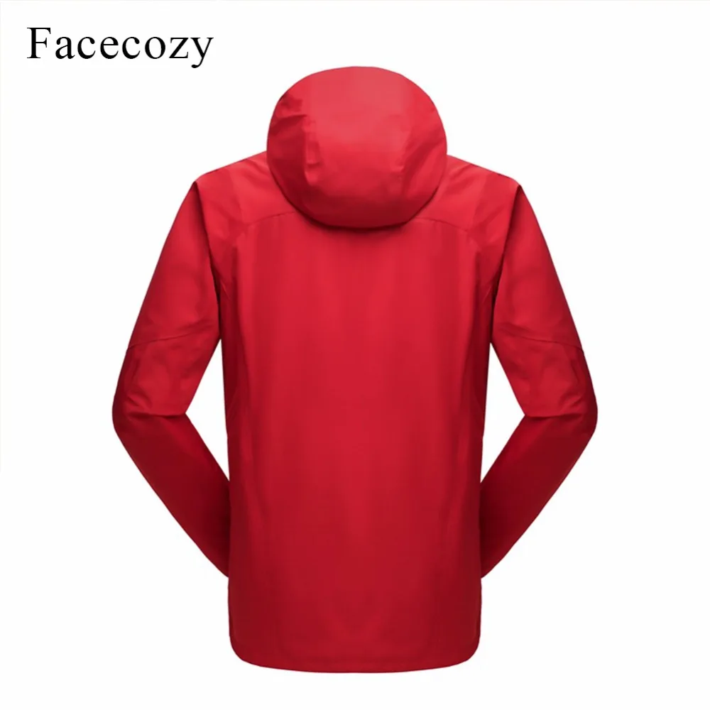 Facecozy мужские зимние водонепроницаемые 2 шт ветровки куртки Softshell пальто с