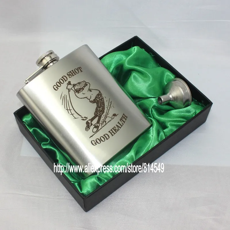 Фляга для ликера из нержавеющей стали 7 унций с воронкой | Дом и сад