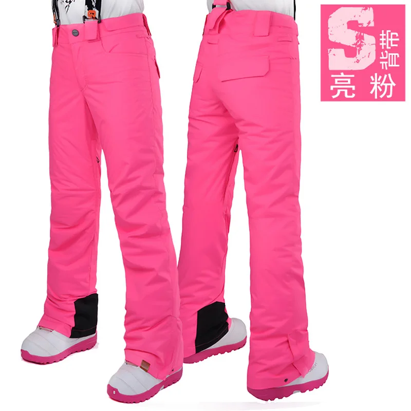 

Женские лыжные штаны Gsou Snow2019, зимние ветрозащитные водонепроницаемые теплые лыжные штаны на ремешках, бесплатная доставка