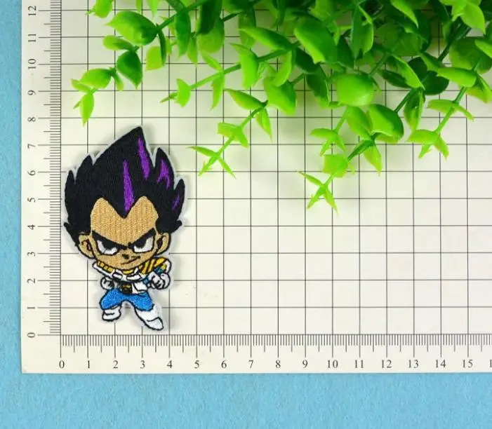 12 шт./компл. горячая Распродажа аниме Dragon Ball Z Goku патчи железные на одежда с вышивкой патчи для Костюмы наклейки для одежды
