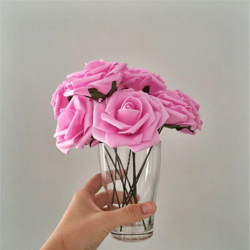 10 шт. искусственные розы из пенополиэтилена 11 цветов|pe foam|flower weddingbouquet rose |