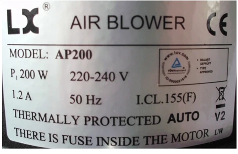 Воздуходувка для бассейна AP200 200 Вт замена лампы (воздуходувка)|blower system|blower gardenblower