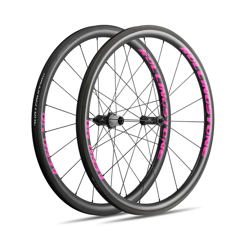 pink UCI утвержденный прокатный камень 40Aero High TG углеродная дорожная колесная 700c 40 мм клинчер с swisstop черный принц Серебряный белый цвет - Цвет: pink