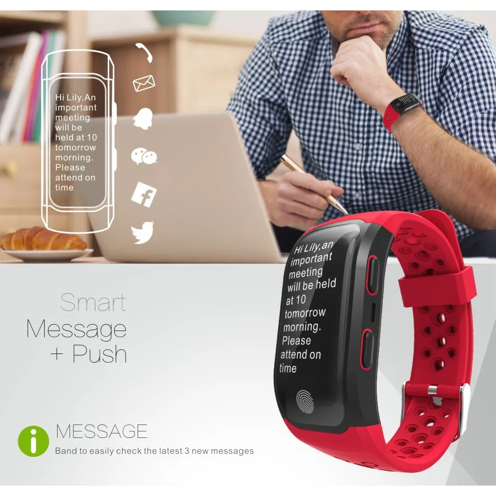 Удерживайте mi S908 gps Smart Band IP68 Водонепроницаемый спортивный браслет нескольких