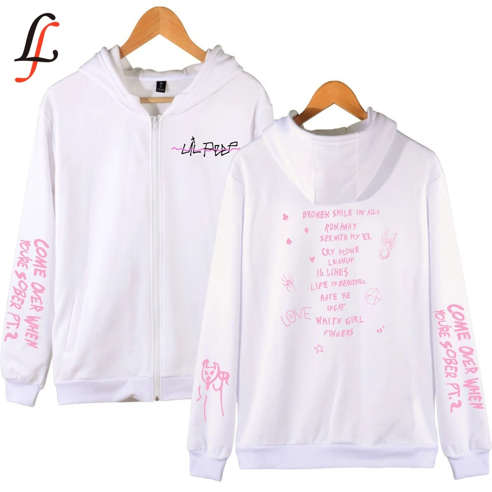 Lil peep harajuku Kpop толстовки на молнии Толстовка женская мужская уличная куртка одежда оверсайз хип-хоп Bangtan Одежда для мальчиков