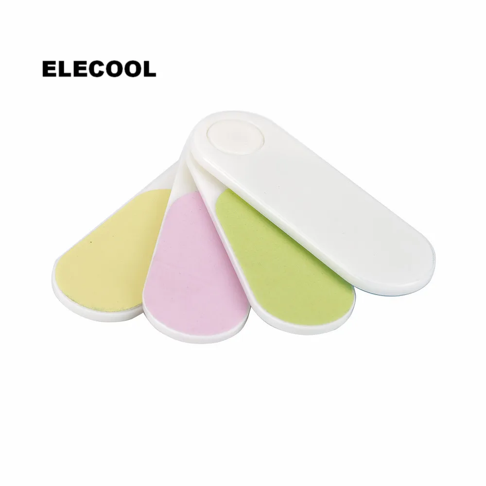 Пилка для ногтей ELECOOL портативная мини пилка в форме веера 4 сторонняя пилочка