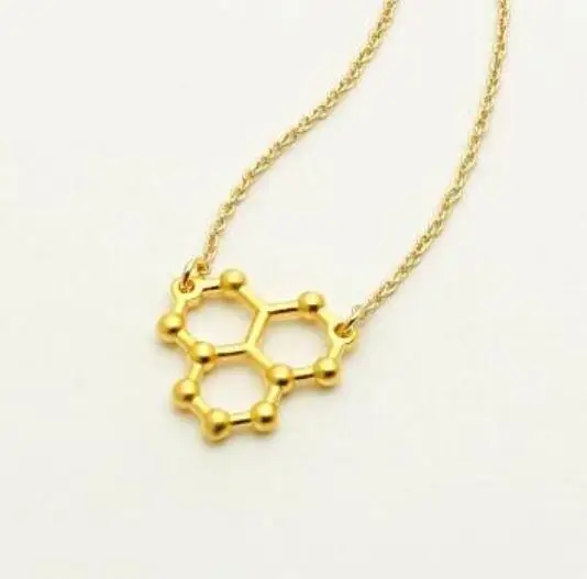 Научный милый допамин молекулярные кулоны очаровательные ожерелья крошечные