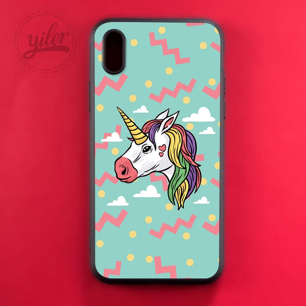 05 Мода Единорог чехол для iPhone XS Max чехол для iPhone XR 5 5S SE случаях Единорог Основа Чехол для iPhone 6 S Чехол 6 7 8 плюс крышка - Цвет: 05
