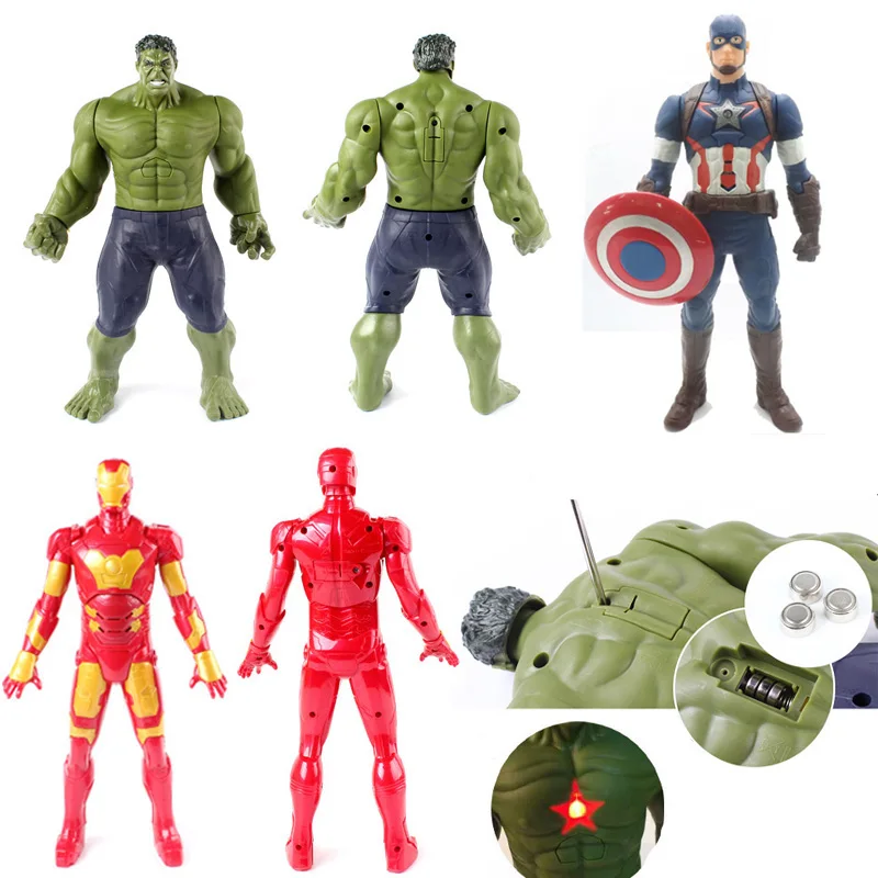 9916 Marvel Мстители Endgame Капитан Америка Железный человек Халк ПВХ фигурка 12 &quot30 см