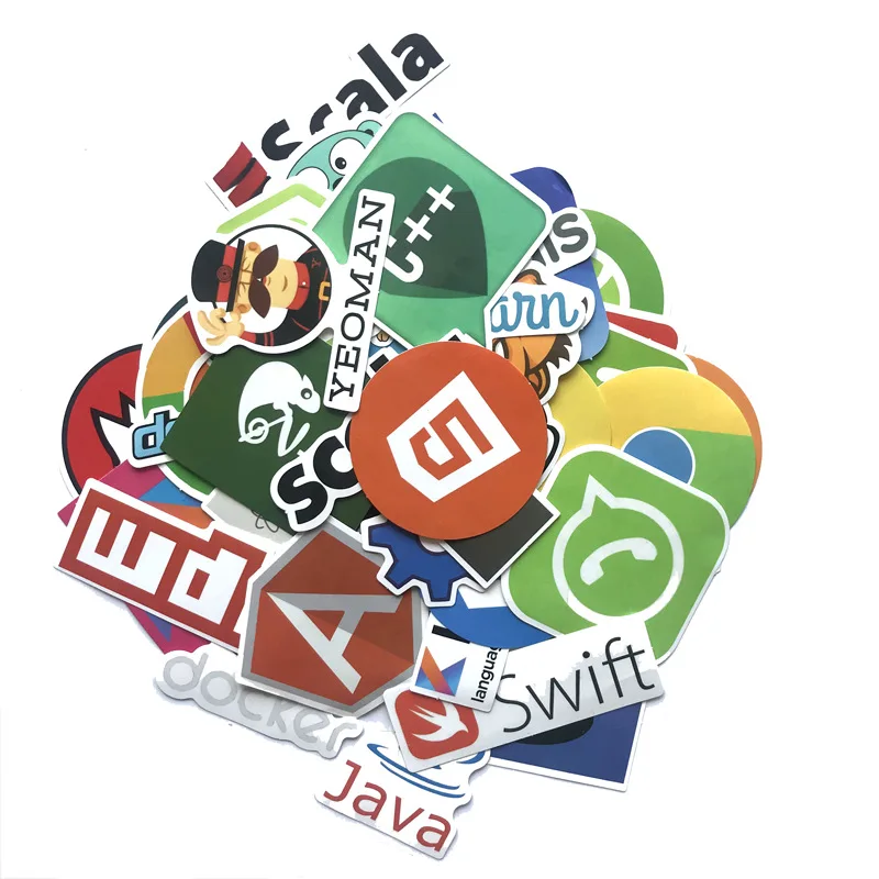 50 шт. интернет-Java JS Php Html программируемый язык классные наклейки облачный Докер
