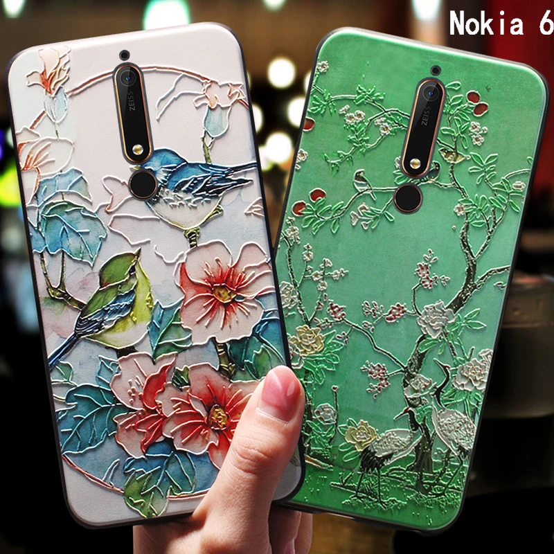 YonLinTan силиконовый 3d чехол для NOKIA 6 2017 5 Nokia6 2018 1 Оригинальный Роскошный телефона