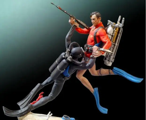1/32 смолы фигурка Строительный набор боев в воде | Игрушки и хобби