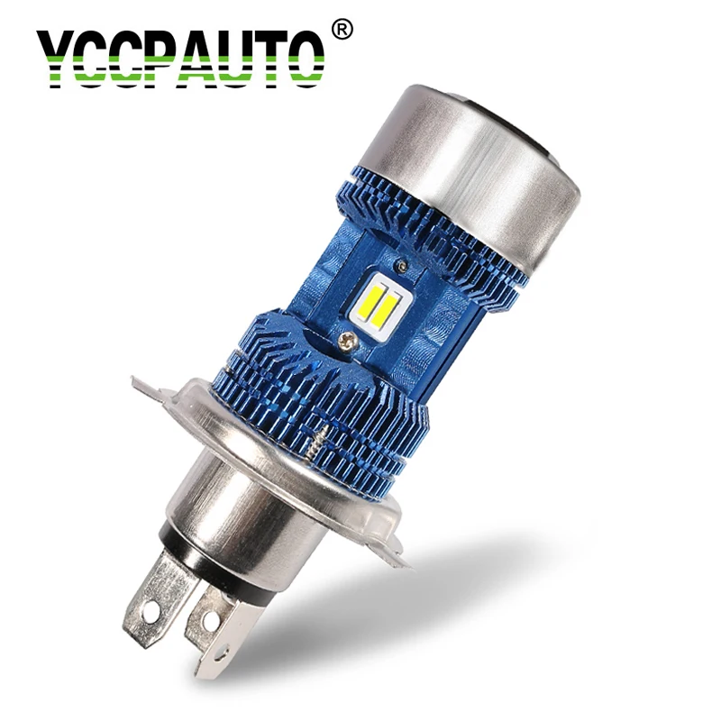 

YCCPAUTO 1pcs H4 LED Motorcycle Headlight Bulbs Hi-Lo Beam 60W 7200LM LED Lights for Motorbike Electricbike HeadLight Fog Lamp