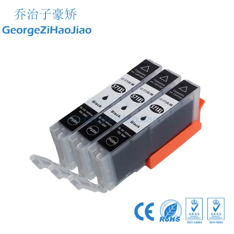 3 шт. 570XL Совместимость MG-5750 571XL + MG-5751 MG-5752 MG-5753 чернильные картриджи для Canon Pixma MG6850